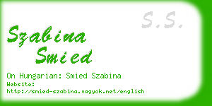 szabina smied business card